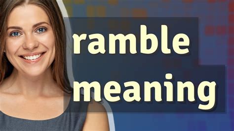 ramble meaning in tagalog|rambling .